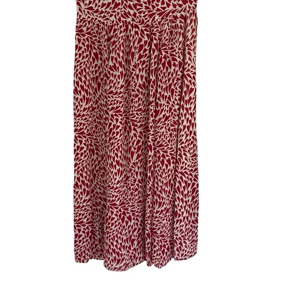 Reformation Alisa Heart Love Red and White Sundress with Flutter Sleeves NWT - Picture 10 of 16